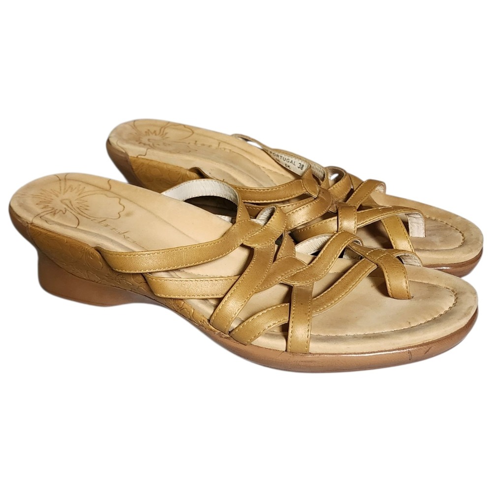 DANSKO Soleil Wedge Sandals Womens Size US 7.5 EU 38 Bohemian Boho Indie Sleeze